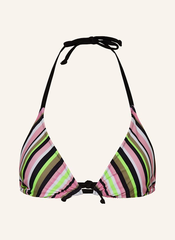 FIRE+ICE Góra od bikini trójkątnego GABY3 JASKRAWY ŻÓŁTY/ OLIWKOWY/ RÓŻOWY