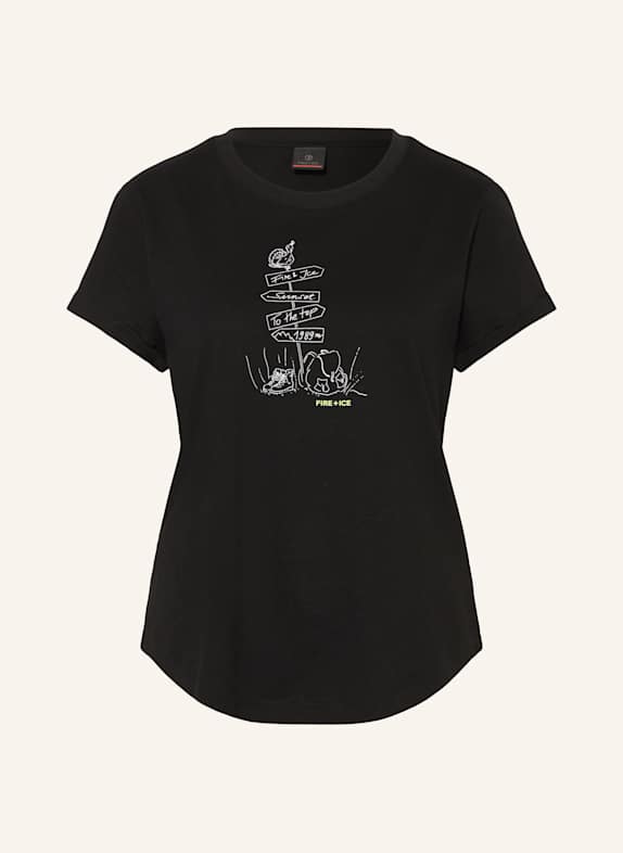FIRE+ICE T-Shirt SCHWARZ