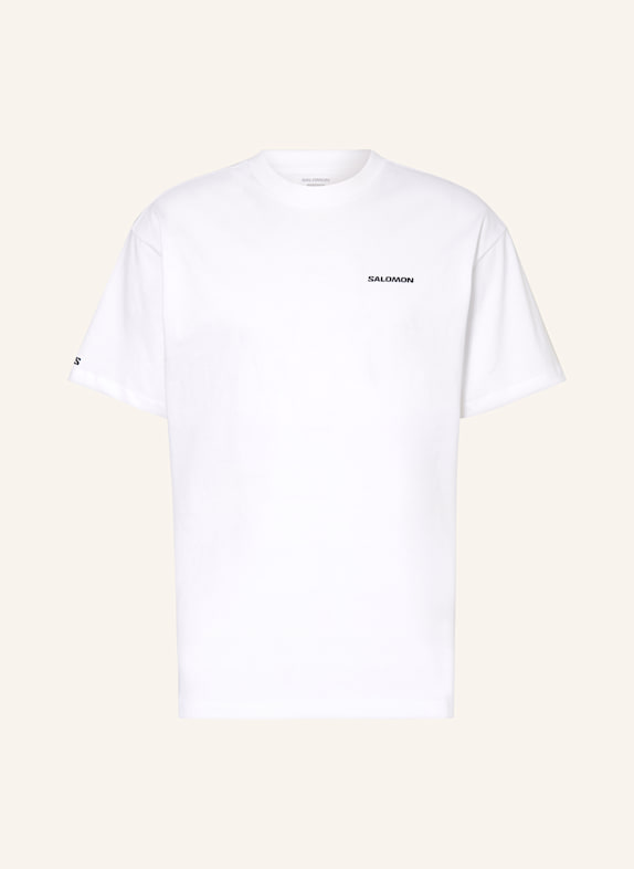 SALOMON Koszulka do biegania CHEST LOGO RX BIAŁY