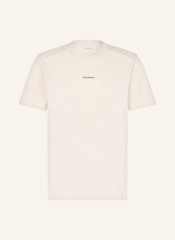 SALOMON T-shirt TRACKLINE KREMOWY
