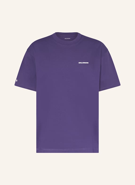 SALOMON T-shirt LOGO RX FIOLETOWY