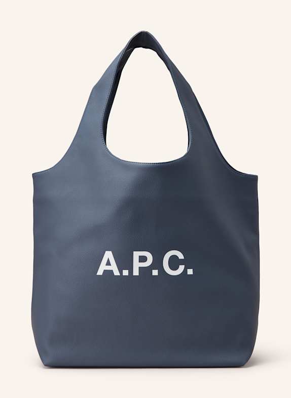 A.P.C. Shopper NINON ČERNOŠEDÁ/ TMAVĚ MODRÁ