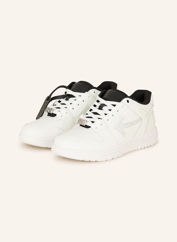 Off-White Sneaker mit Schmucksteinen WEISS