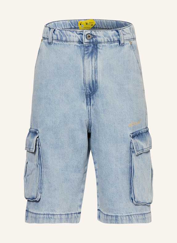 Off-White Jeans-Cargoshorts LIGHT BLUE