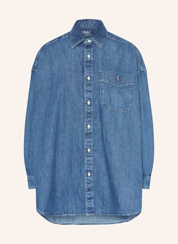 POLO RALPH LAUREN Bluzka jeansowa NIEBIESKI