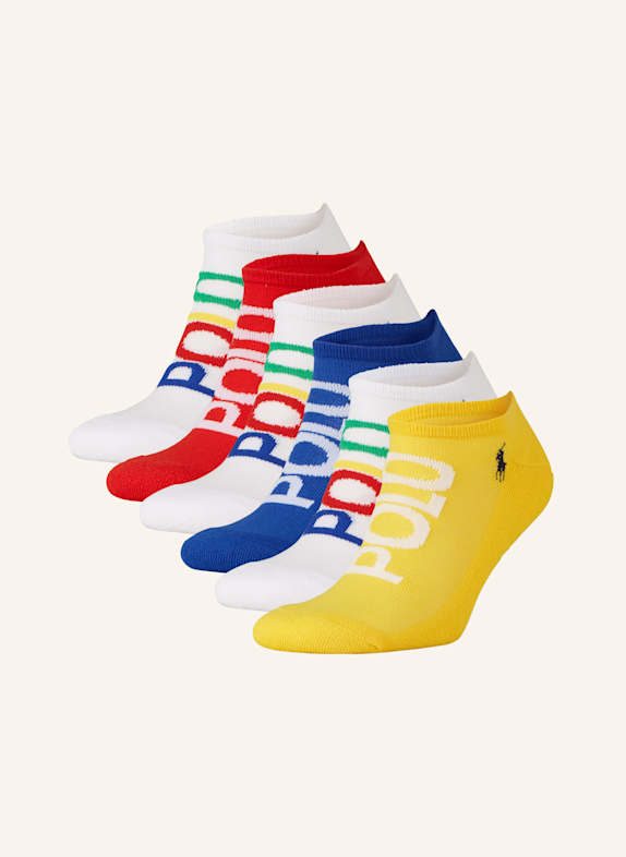 POLO RALPH LAUREN 6-pack of sneaker socks 001 WHITE ASSORTED