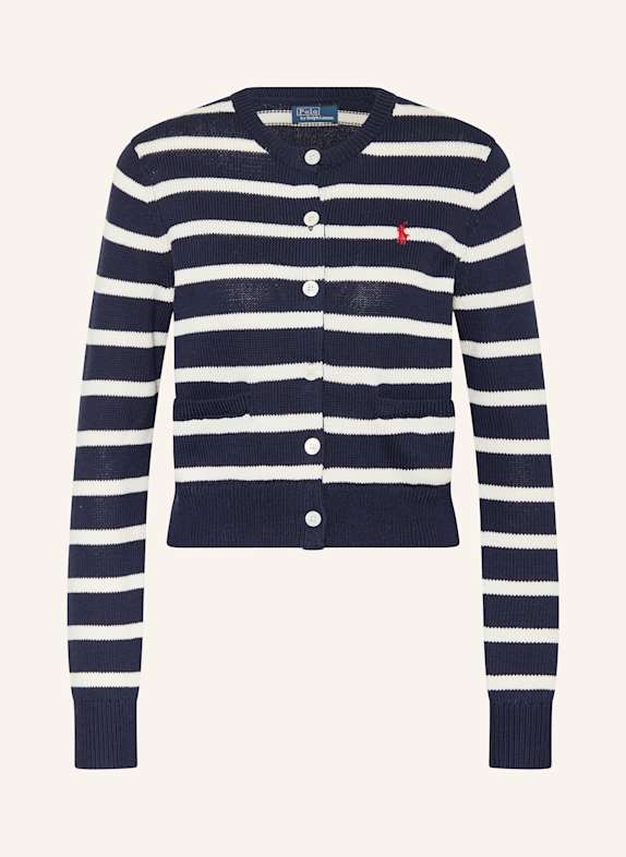 POLO RALPH LAUREN Cardigan DARK BLUE/ WHITE