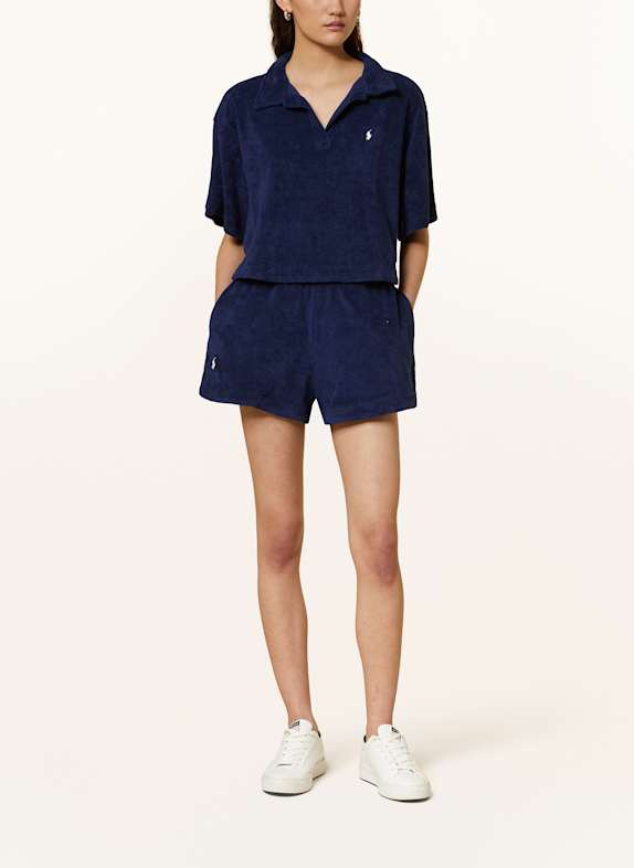 POLO RALPH LAUREN Set: badstof poloshirt en badstof shorts DONKERBLAUW