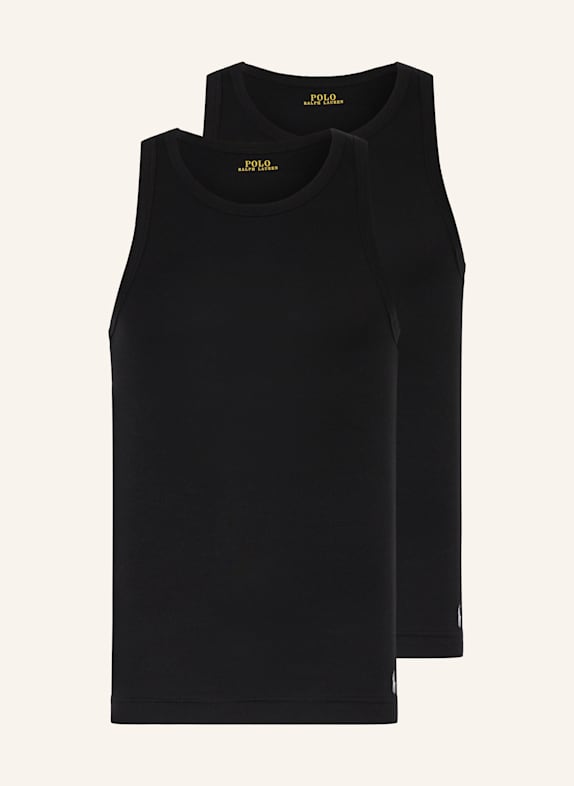 POLO RALPH LAUREN 2-pack undershirts BLACK