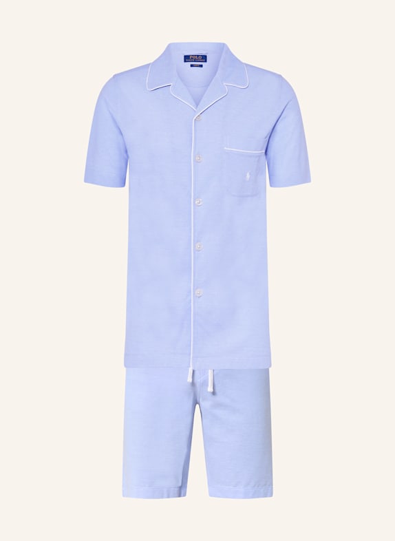 POLO RALPH LAUREN Piżama z szortami JASNONIEBIESKI