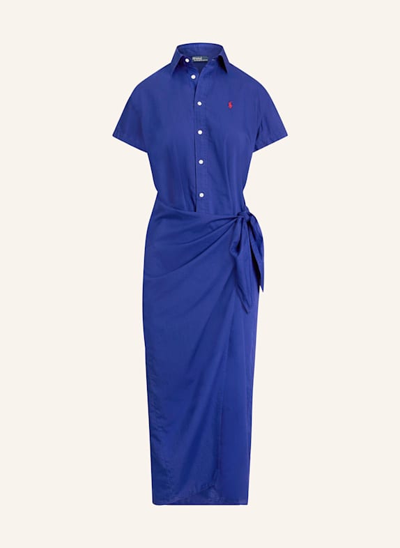 POLO RALPH LAUREN Sukienka koszulowa w stylu kopertowym GRANATOWY