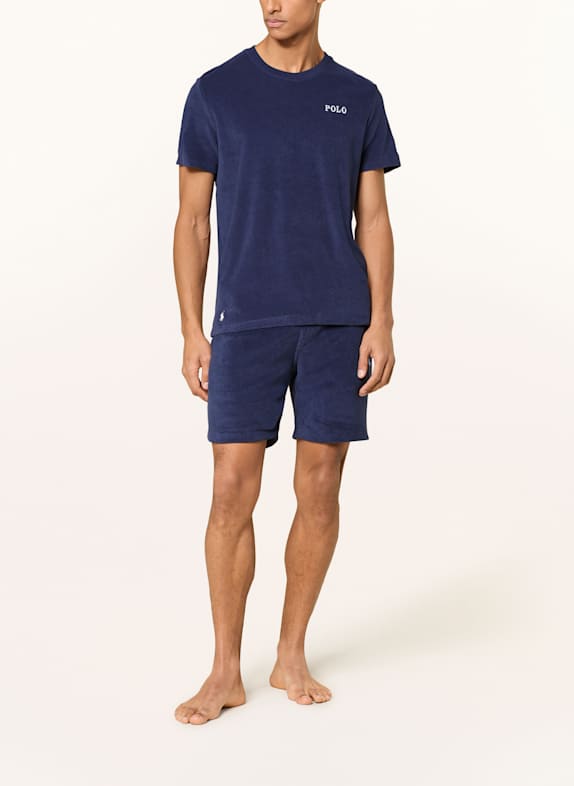 POLO RALPH LAUREN Slaapshirt van badstof DONKERBLAUW
