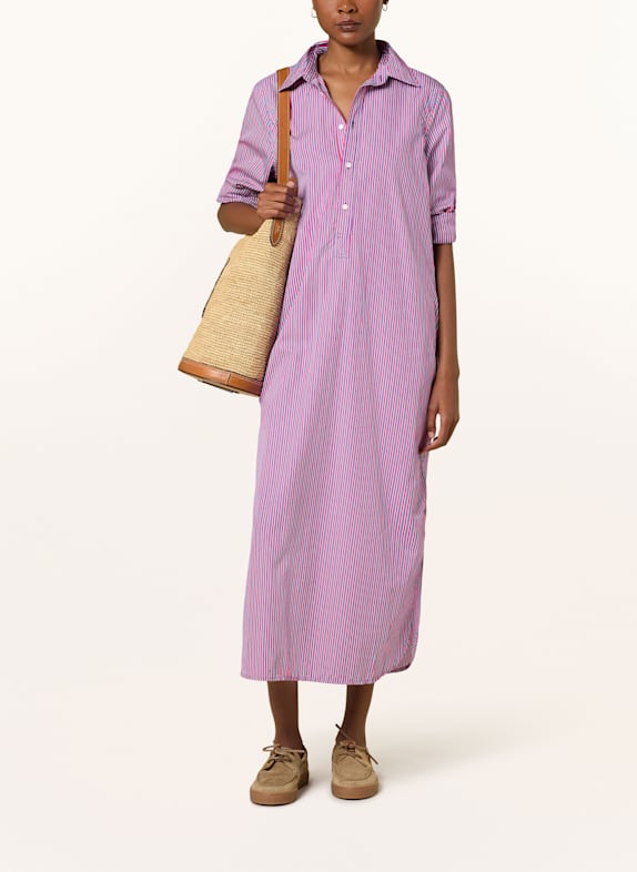 POLO RALPH LAUREN Hemdblusenkleid BLAU/ PINK