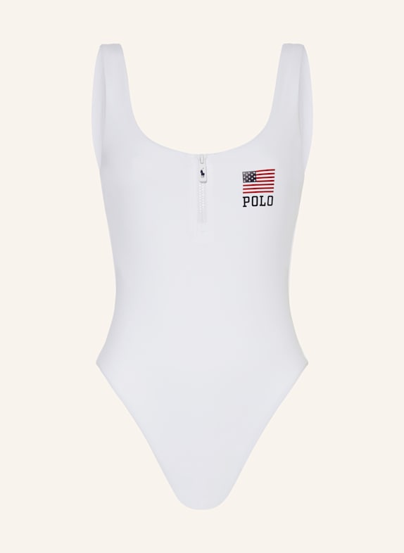 POLO RALPH LAUREN Strój kąpielowy AMERICANA BIAŁY