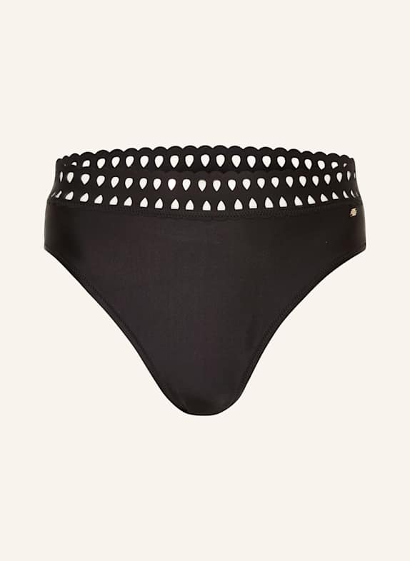 BOSS Brazilian-Bikini-Hose EYELET SCHWARZ