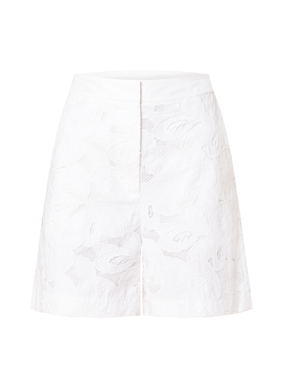 BOSS Shorts TONARA aus Lochspitze WEISS
