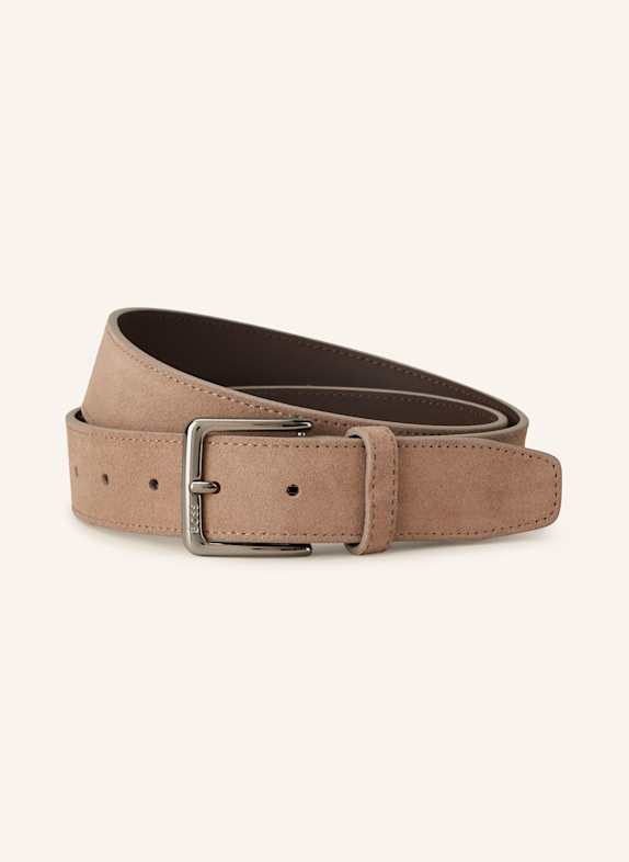 BOSS Ledergürtel RONNIE BEIGE