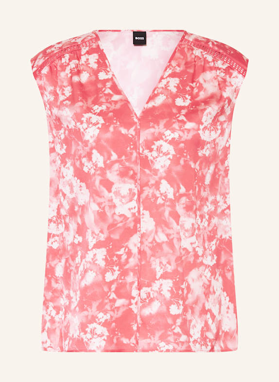 BOSS Blouse top BINADI LIGHT RED/ CREAM