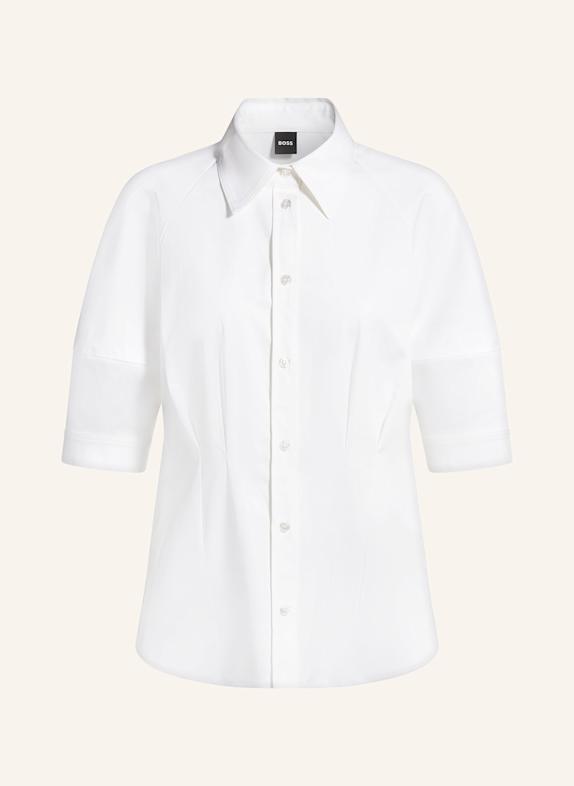 BOSS Blouse shirt BELAURENA with 3/4 sleeves WHITE