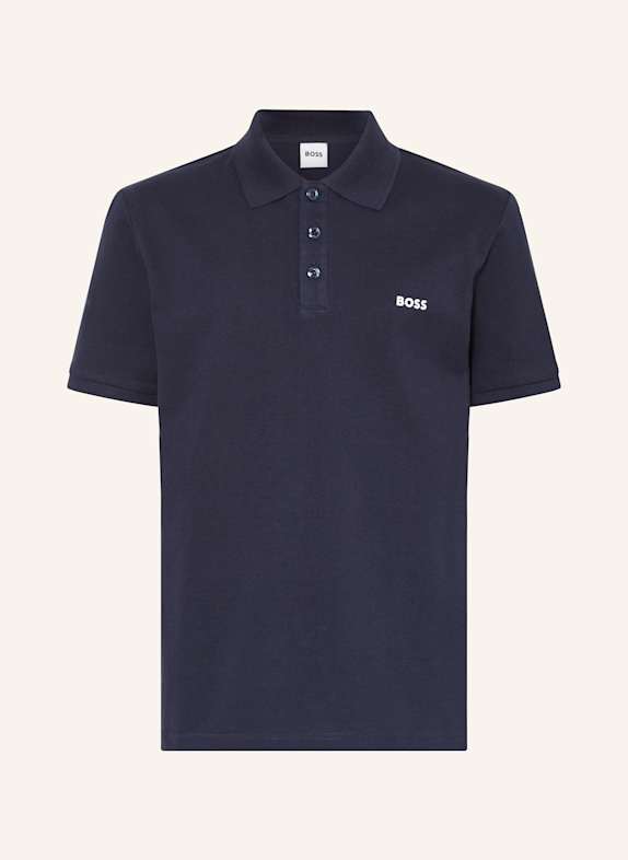 BOSS Piqué-Poloshirt DUNKELBLAU