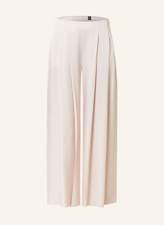 BOSS Marlenehose TETOSA aus Satin ROSÉ
