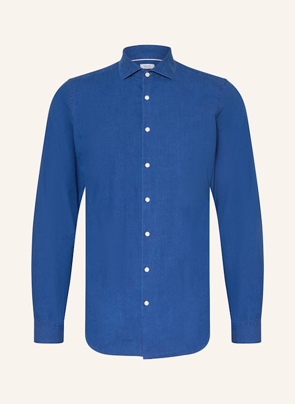 PAUL Hemd Slim Fit in Jeansoptik DUNKELBLAU