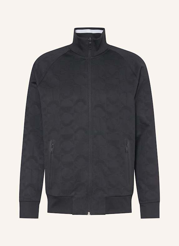 BOSS Sweatjacke SKARLEY mit Galonstreifen SCHWARZ/ WEISS