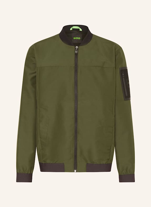 BOSS Bomber jacket SLATE DARK GREEN/ BLACK