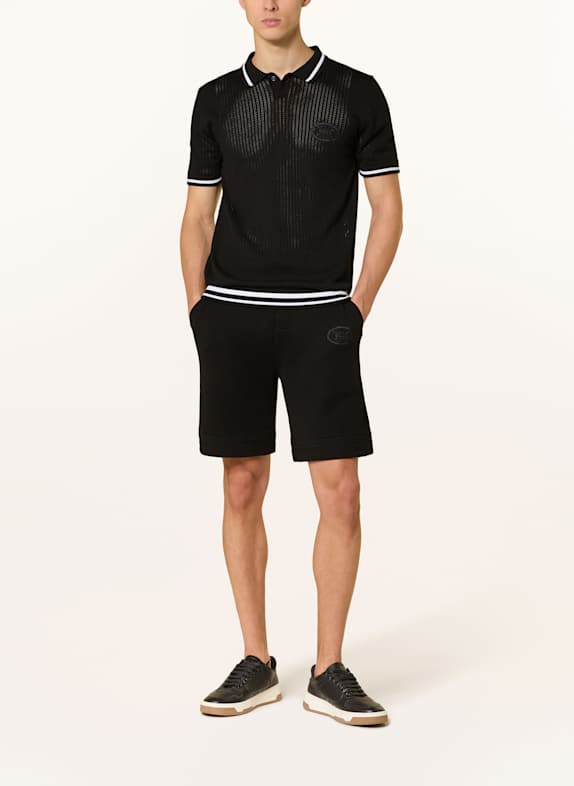 BOSS Strickshorts MESH HERITAGE SCHWARZ