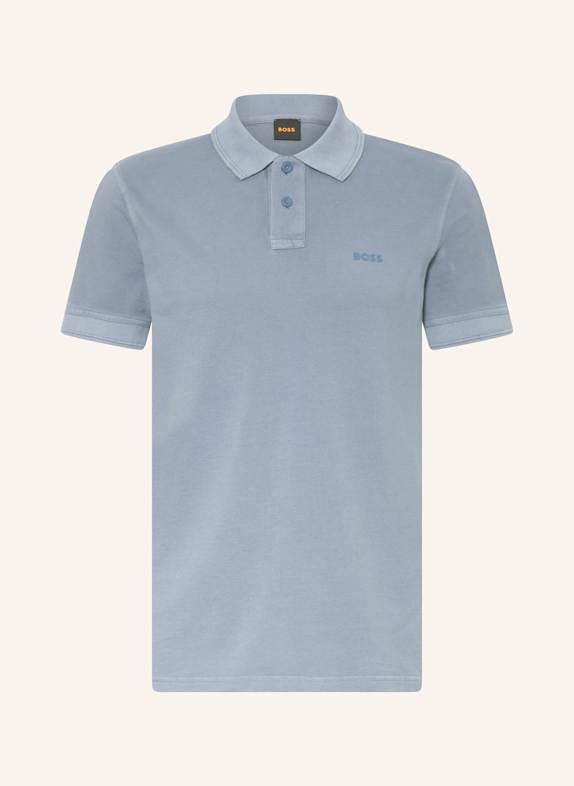 BOSS Piqué-Poloshirt PRIME BLAUGRAU