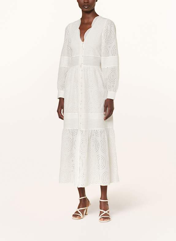BOSS Kleid DABRODY aus Lochspitze WEISS