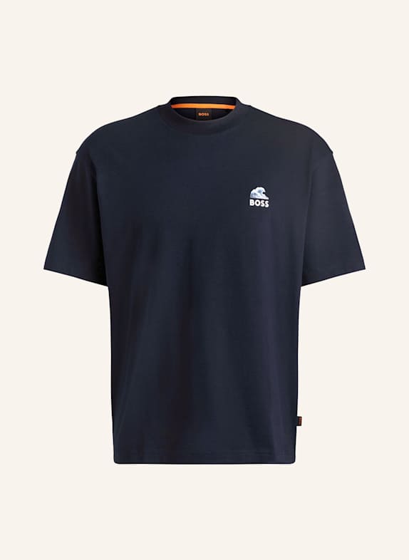 BOSS T-Shirt TE_NUMBERS DUNKELBLAU