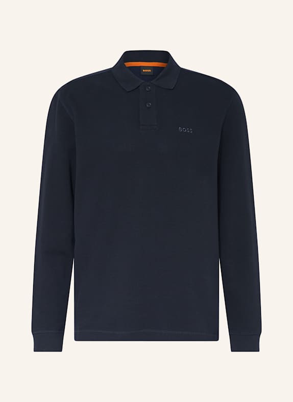 BOSS Piqué-Poloshirt PETE Regular Fit DUNKELBLAU