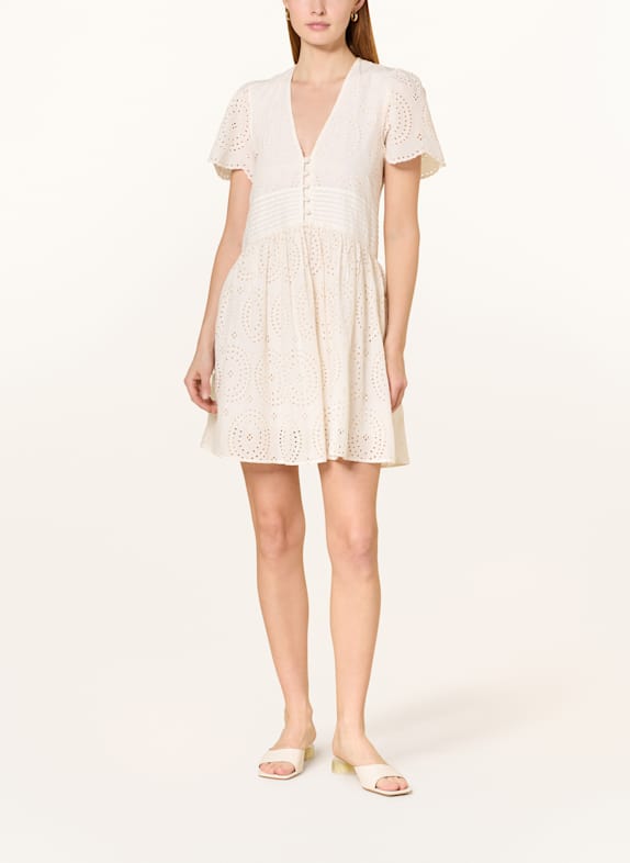 BOSS Kleid DEBRODY aus Lochspitze CREME