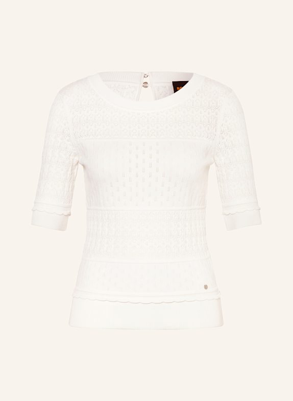 BOSS Pullover FHOENIX mit 3/4-Arm ECRU