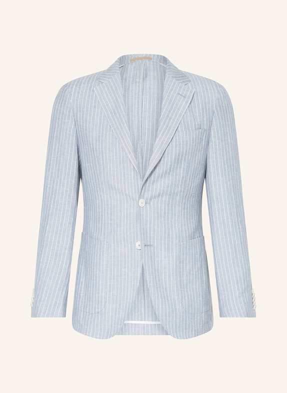 BOSS Anzugsakko HESTON Slim Fit mit Leinen 451 LIGHT/PASTEL BLUE