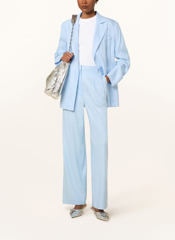 MRS 
HUGS Marlenehose mit Leinen HELLBLAU