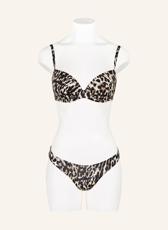 MRS & HUGS Braziliaanse bikinibroek ZWART / BRUIN / WIT