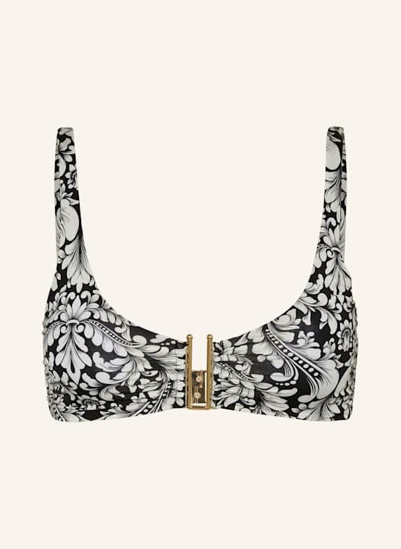 MRS & HUGS Bralette bikini top BLACK/ WHITE