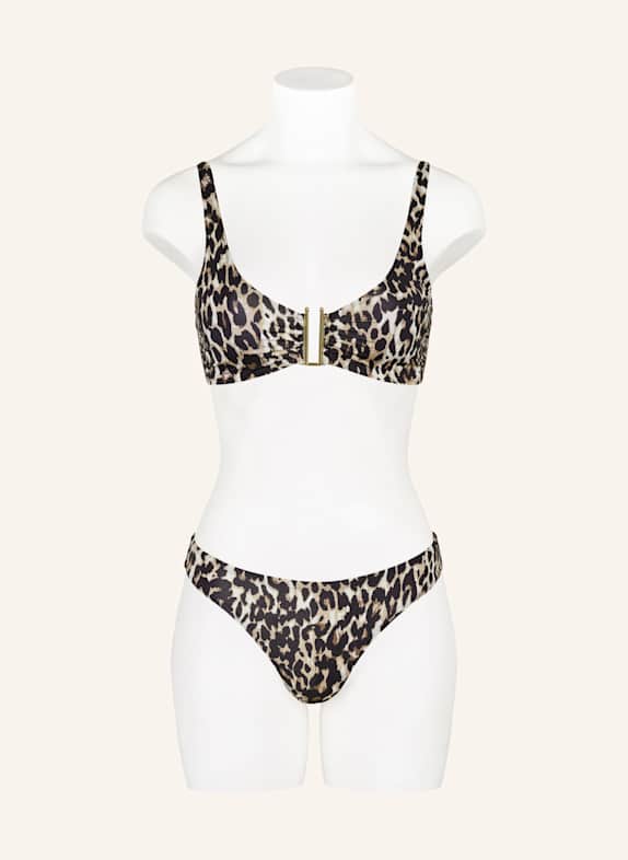 MRS & HUGS Bralette-Bikini-Top SCHWARZ / BRAUN / WEISS