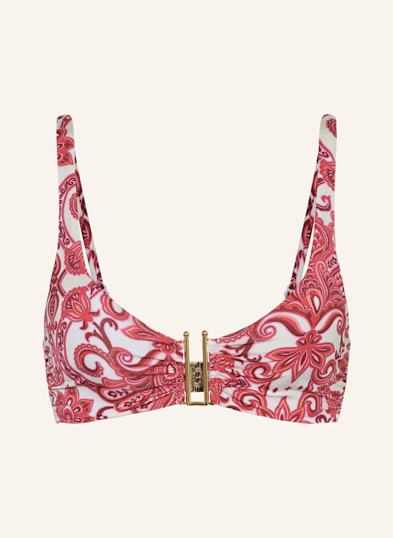 MRS & HUGS Bralette bikini top RED/ PINK/ WHITE