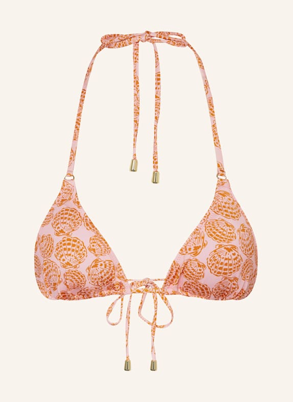 MRS & HUGS Triangel-Bikini-Top HELLROSA/ ORANGE