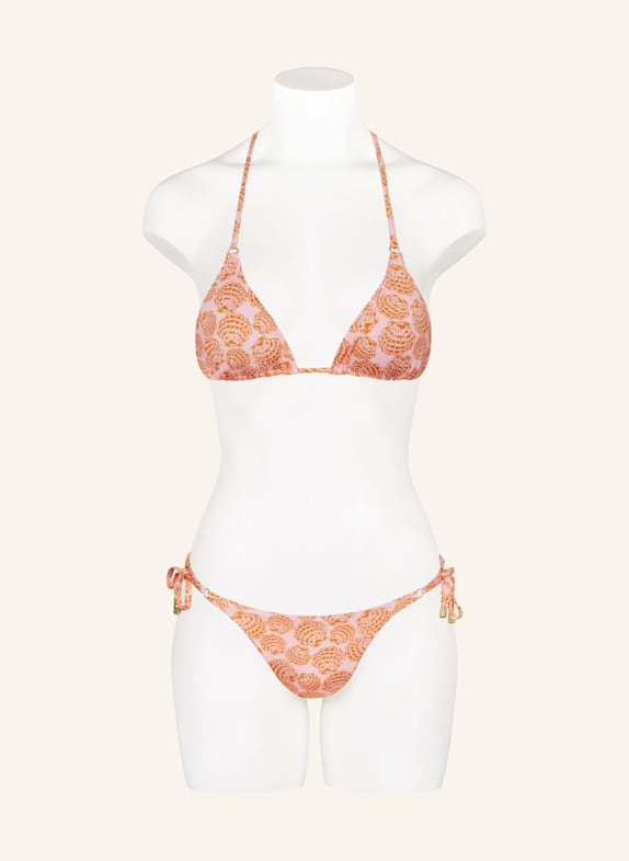 MRS & HUGS Triangel bikinitop ROSE CLAIR / ORANJE