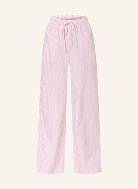MRS & HUGS Wide leg trousers LIGHT PINK/ WHITE/ RED
