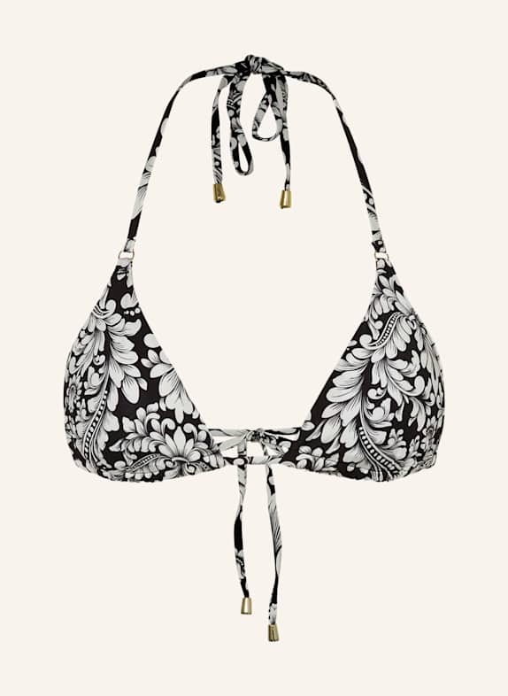 MRS & HUGS Triangel-Bikini-Top SCHWARZ/ WEISS