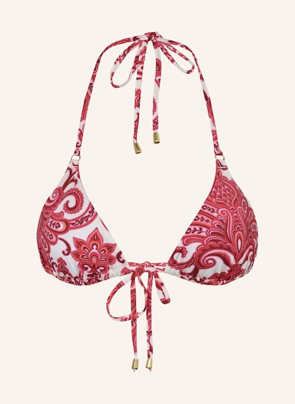MRS & HUGS Triangle bikini top RED/ PINK/ WHITE