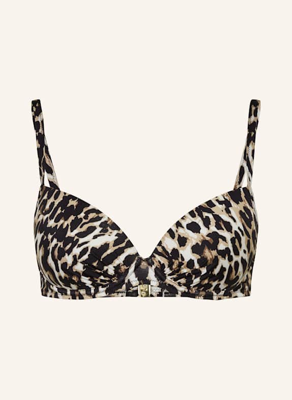 MRS & HUGS Underwired bikini top BLACK/ BROWN/ WHITE