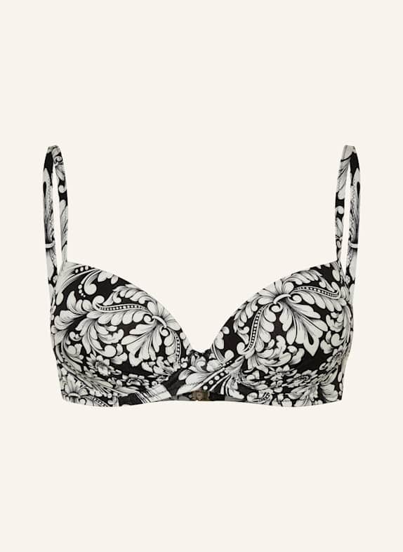 MRS & HUGS Bügel-Bikini-Top SCHWARZ/ WEISS