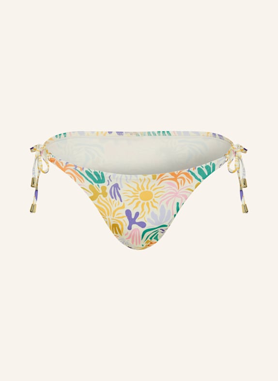 MRS & HUGS Triangel-Bikini-Hose CREME/ DUNKELGELB/ LILA