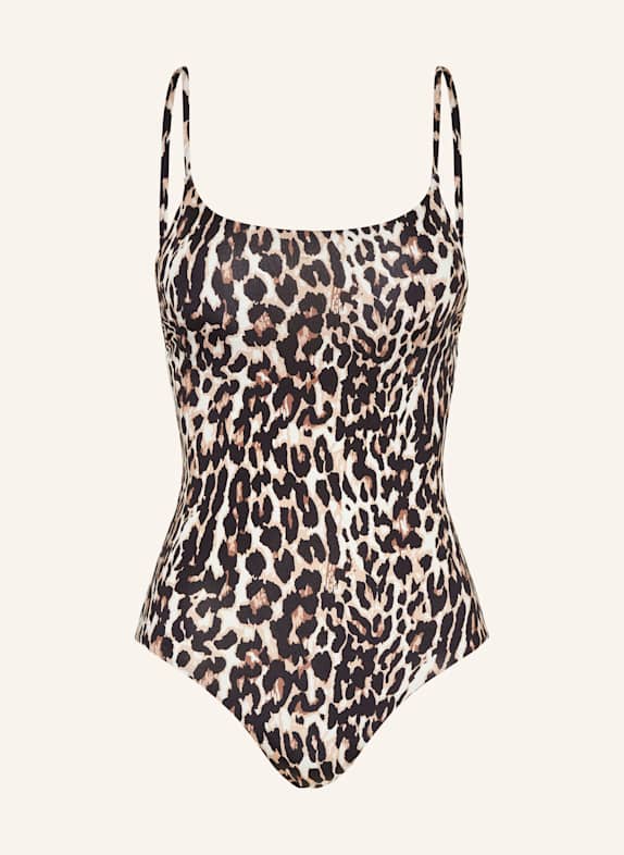 MRS & HUGS Swimsuit BLACK/ LIGHT BROWN/ CREAM